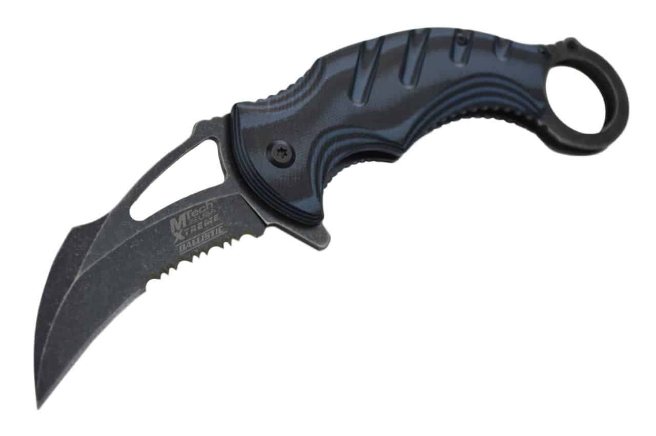 8" Spring Assisted Open Folding Pocket Knife Karambit Claw Combat Tactical