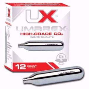 12-Pack Umarex 12g CO2 Cartridges for Airguns and Paintball Guns
