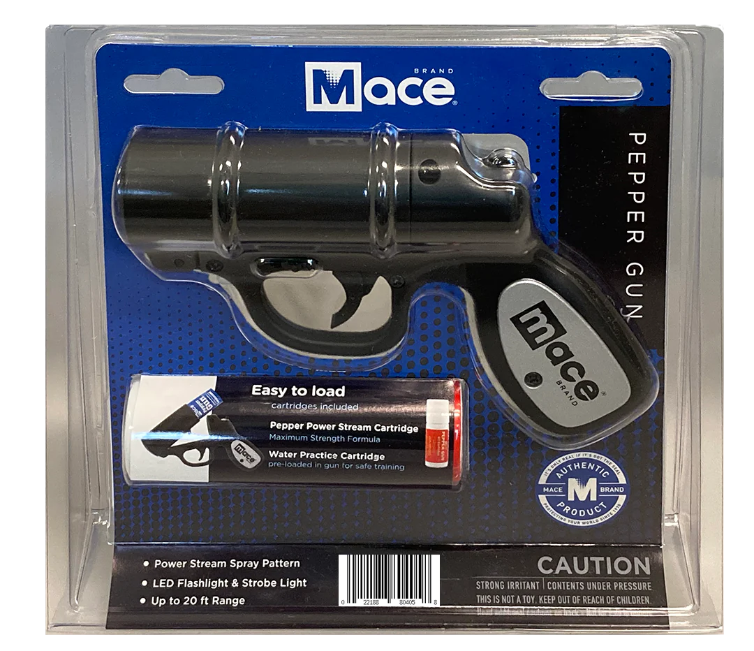 Mace Pepper Gun in sealed case