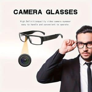HD Eyeglasses Hidden Spy Camera with Built-in DVR