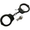 Professional Double Lock Black Steel Police Handcuffs w/ Keys Authentic Combat
