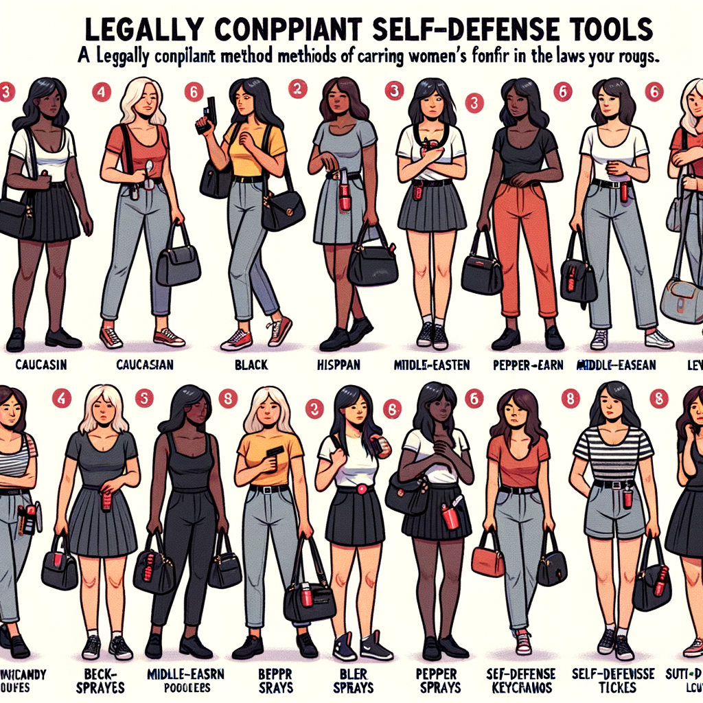 How to Carry Self Defense Weapons for Women Without Breaking the Law