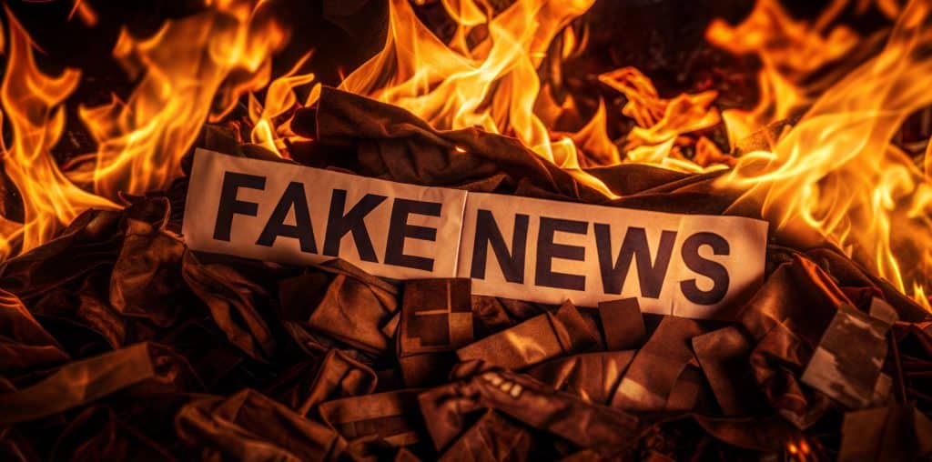 Fake news newspapers ablaze media controversy