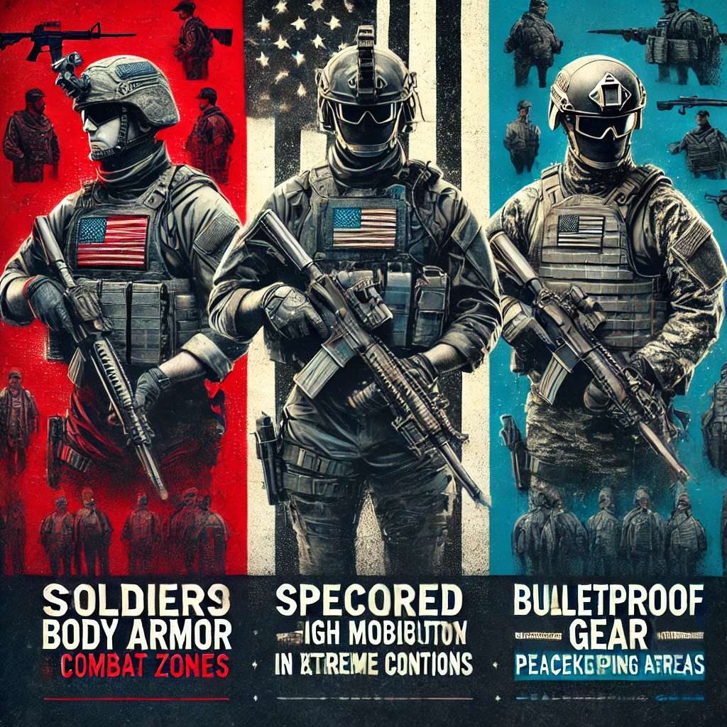 2. Military Personnel Soldiers: Equipped with robust armor in combat zones. Special Forces: Tailored gear for extreme conditions, offering high mobility and protection. Peacekeeping Forces: UN missions use gear to ensure safety in hostile environments.