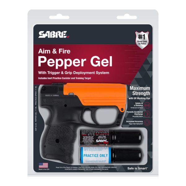 High-Efficiency Aim & Fire Pepper Gel with Secure Trigger & Grip Deployment - Personal Safety Essential