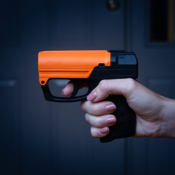 High-Efficiency Aim & Fire Pepper Gel with Secure Trigger & Grip Deployment - Personal Safety Essential