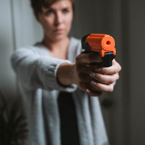 High-Efficiency Aim & Fire Pepper Gel with Secure Trigger & Grip Deployment - Personal Safety Essential