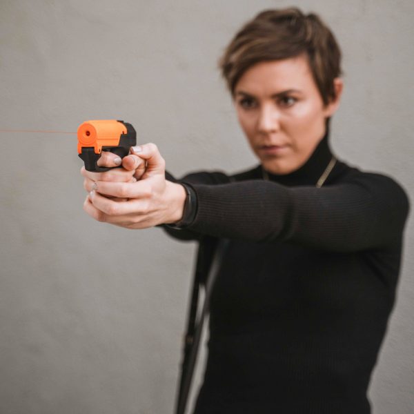 High-Efficiency Aim & Fire Pepper Gel with Secure Trigger & Grip Deployment - Personal Safety Essential