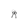 Black tactical handcuffs with universal keys included