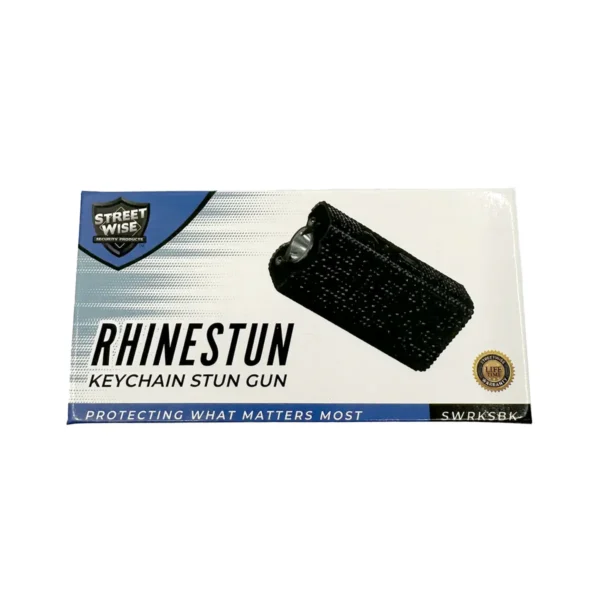 Streetwise RhinoStun Keychain Stun Gun – Rechargeable, Compact & LED Flashlight