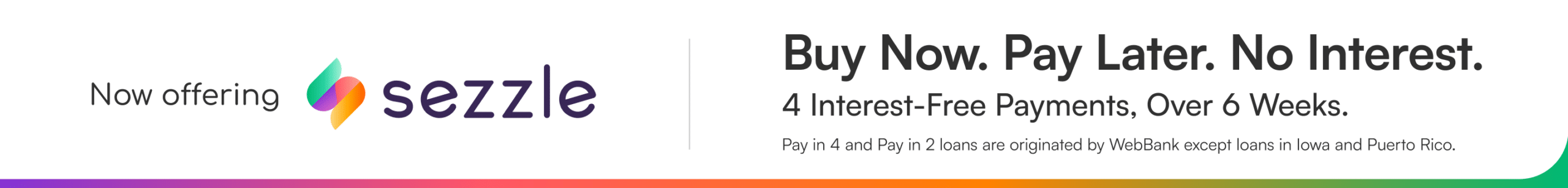 Buy now with Sezzle